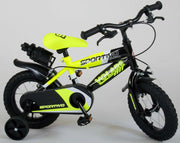 Volare Sportivo Kinderrad - Jungen - 12 Zoll - Neongelbschwarz - Zwei Handbremsen - 95% versammelte - afbeelding 3