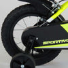 Volare Sportivo Kinderrad - Jungen - 12 Zoll - Neongelbschwarz - Zwei Handbremsen - 95% versammelte