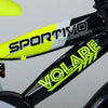 Volare Sportivo Kinderrad - Jungen - 12 Zoll - Neongelbschwarz - Zwei Handbremsen - 95% versammelte