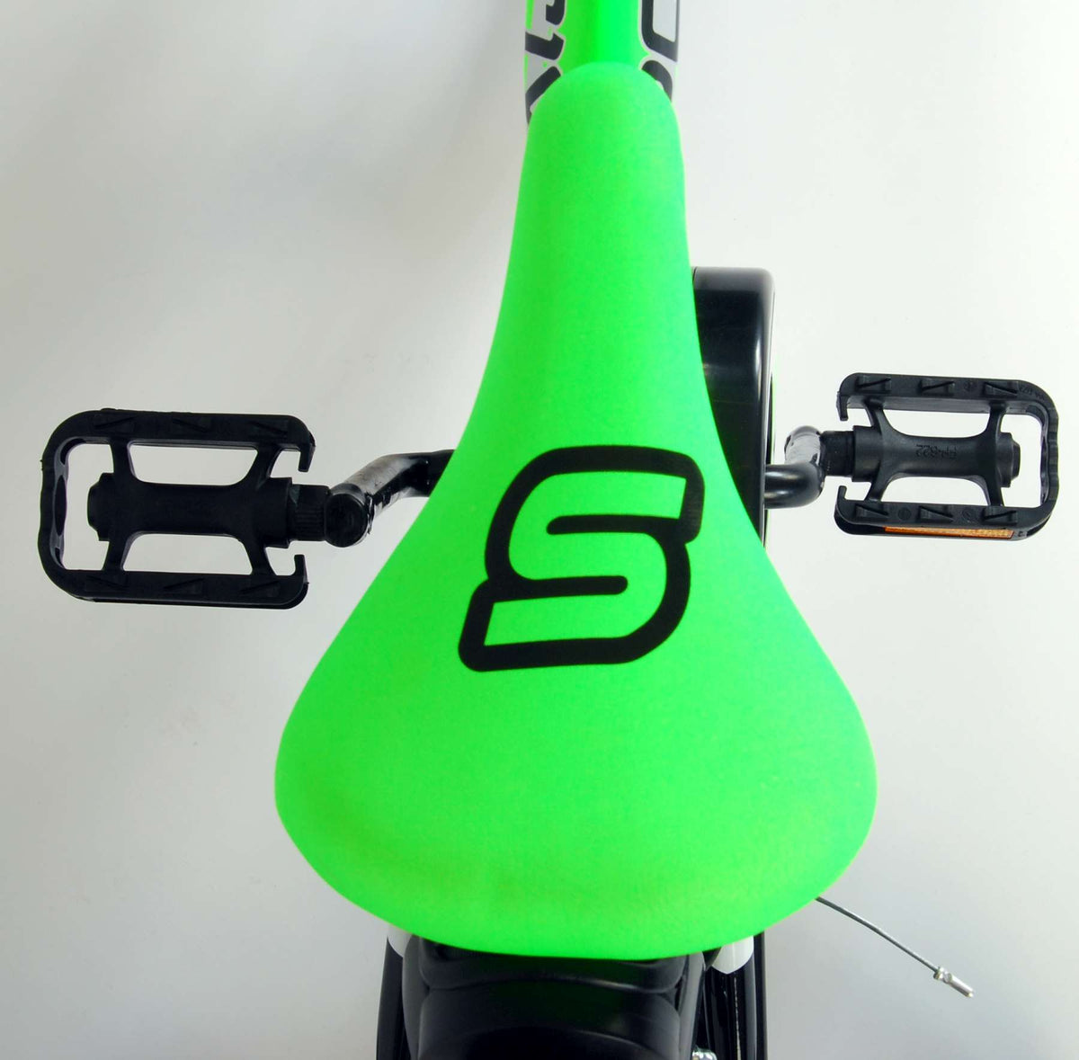 Volare Sportivo Kinderrad - Jungen - 14 Zoll - Neongrün schwarz - zwei Handbremsen - 95% versammelte