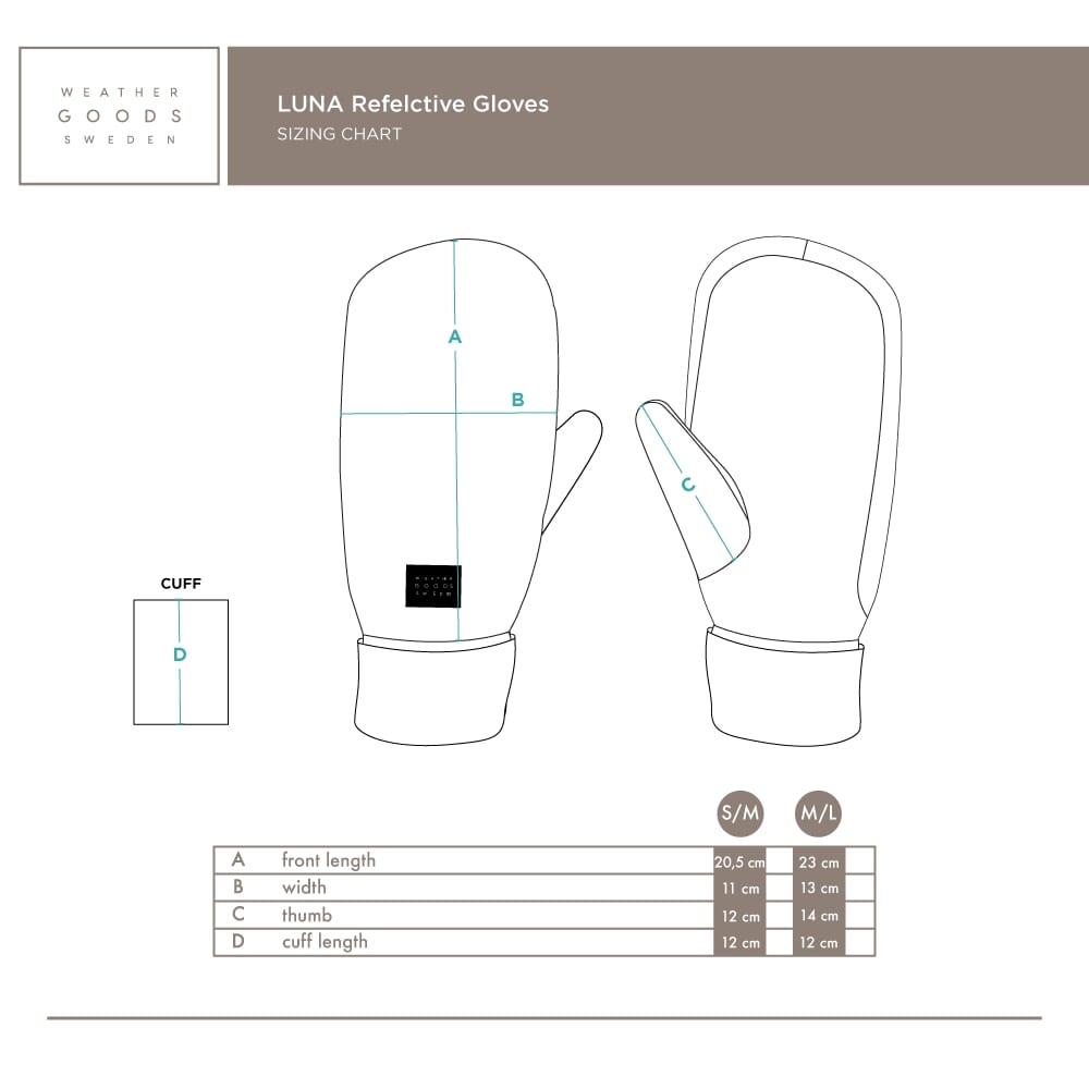 Weathergoods Schweds Weathergoods Schweden reflektieren Wantgen Silber S M.