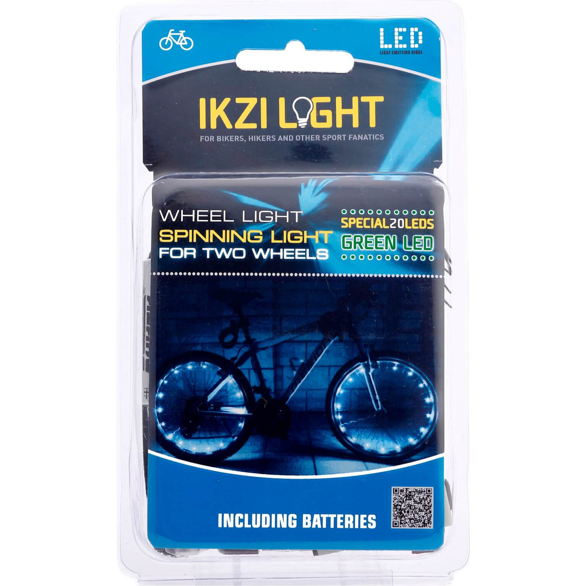 IKZI Radlicht für 2 Räder - grüne LEDs