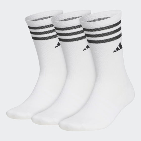 Adidas Crew Golf Socken 3 Paare der weißen Größe 40-42 für Männer