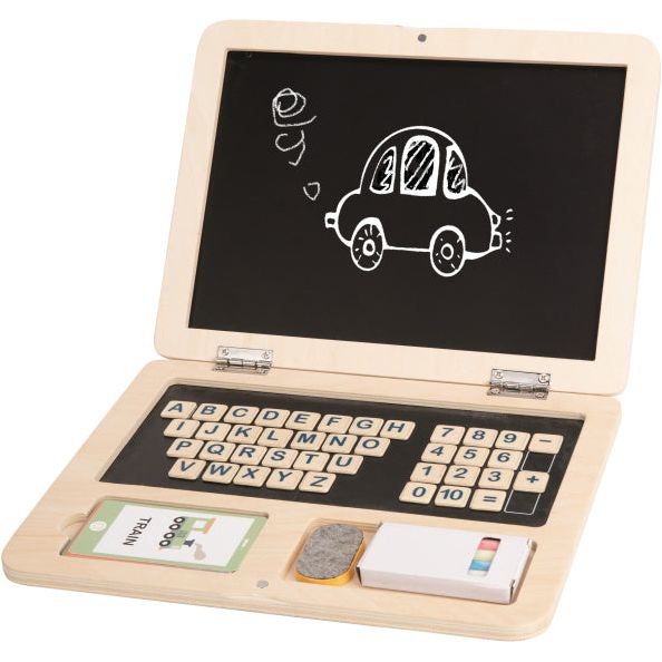 Toky Toy Educational Holzspielzeug Laptop 58-Stück