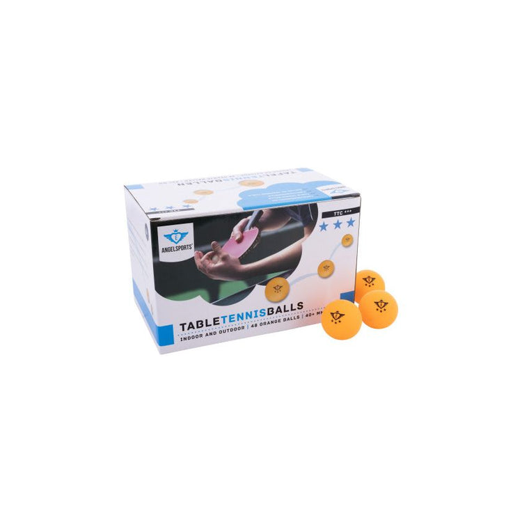 Angel Sports TT Bälle 3 -Sterne -Wettbewerb 40 mm 48 Stück orange