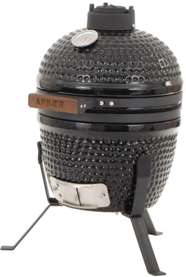 Arbaer Kamado Small Ø 13 Zoll mit Rahmen Keramikschwarz