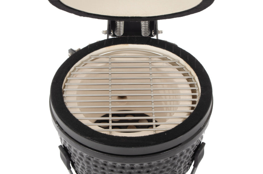 Arbaer Kamado Small Ø 13 Zoll mit Rahmen Keramikschwarz