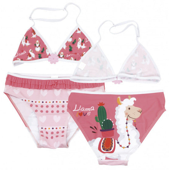 Arditex Bikini Lama Triangle Girls Polyester Pink Größe 14 Jahre