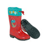 Arditex Regenstiefel Junior PVC Textil rotes türkisgröße 22