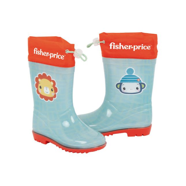 Arditex Regenstiefel Fisher-Price Junior PVC Textile hellblau rot Größe 26