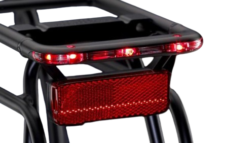 Röhrchen Tubus E-Bike Hecklicht 5-LEDS 12 Volt für die Montagepäckgestelle