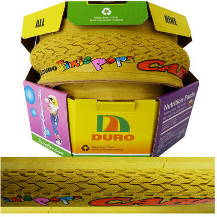 Duro Fuzzbuster 28 Zoll 24-622 Fixie Pops Folding Band Geel 60 TPI