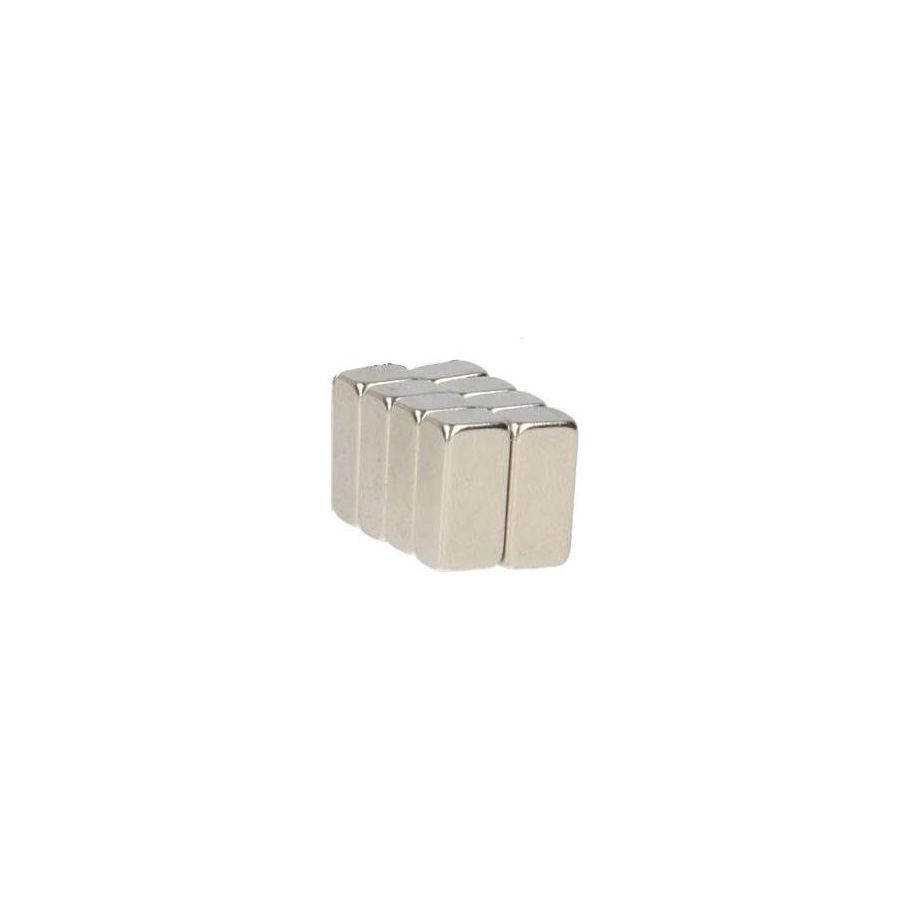Sparen von Toper -Blockmagneten Nickel -plattiert 8st.