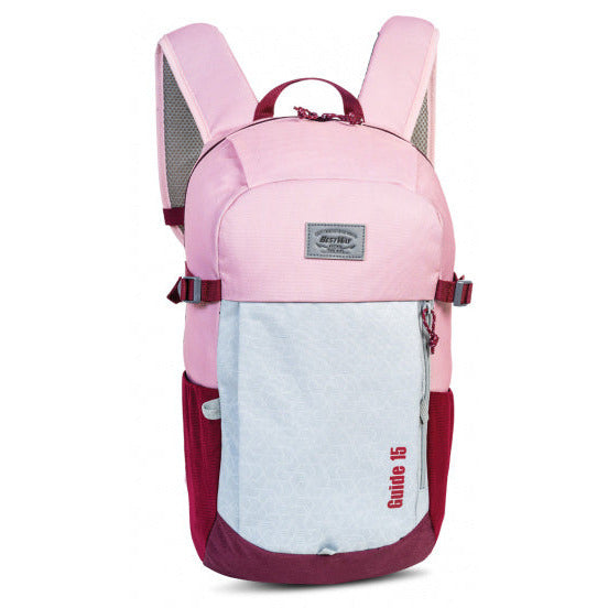 Rucksack Damen 15 Liter 47 x 25 cm textile rosa rot