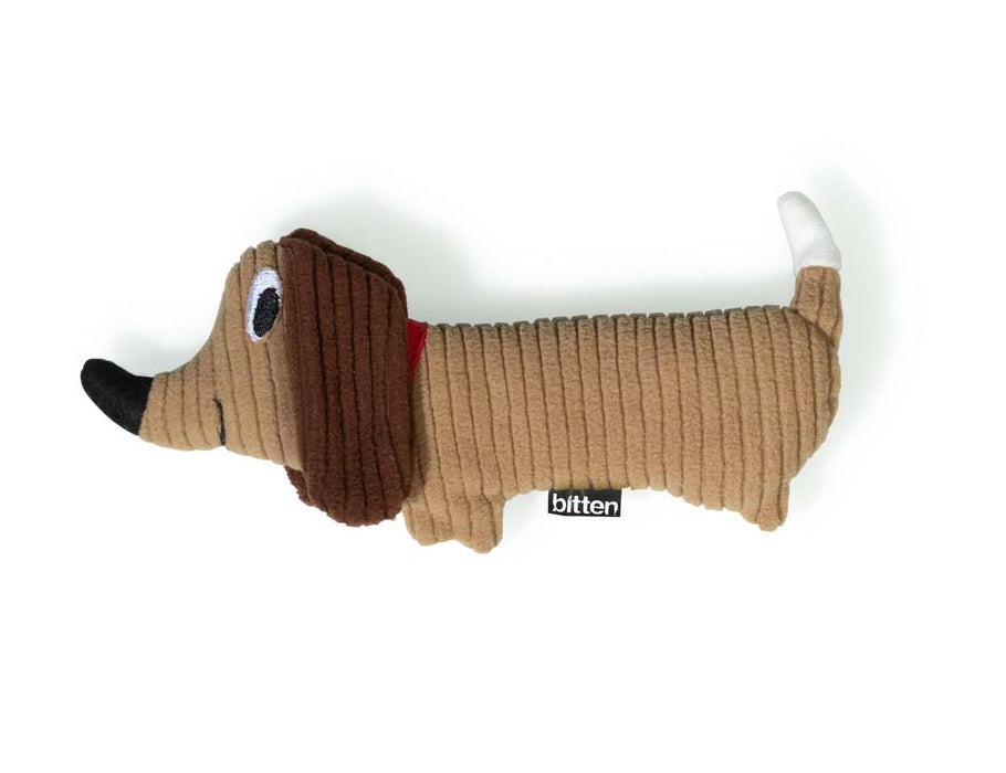 Gebissenes Handwärmer -Taschenkumpel Teckel