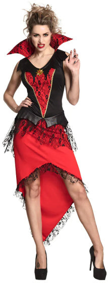 Boland Bloodthirsty Queen Kostüm Damen Rot Schwarz Größe 36 38 (s)