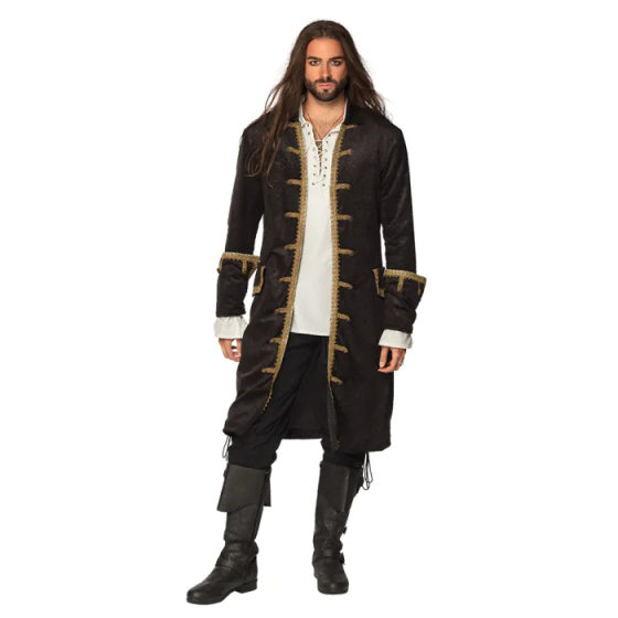 Boland Pirate Jacke Männer Polyester Schwarz Gold Größe 50