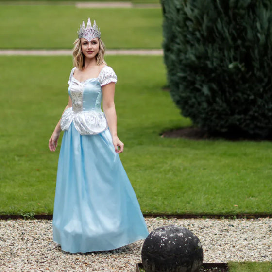 Boland Prinzessin Maribel Kleid Damen Blau Größe 36 38