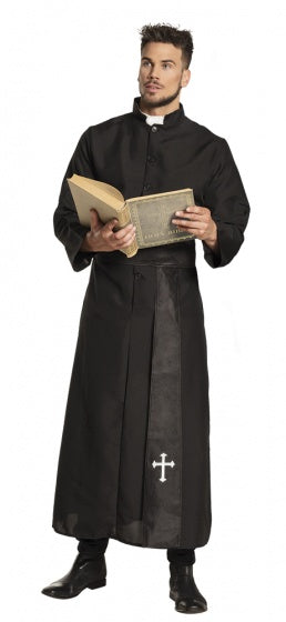 Boland Dress -up -Anzug Heiliger Priester Männer Schwarz Größe 50 52