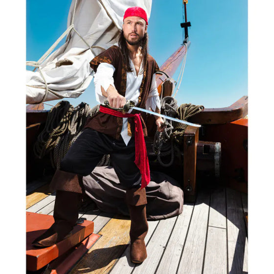 Boland Dress Up Pirate Thunder Heren Bruin Größe 54 56