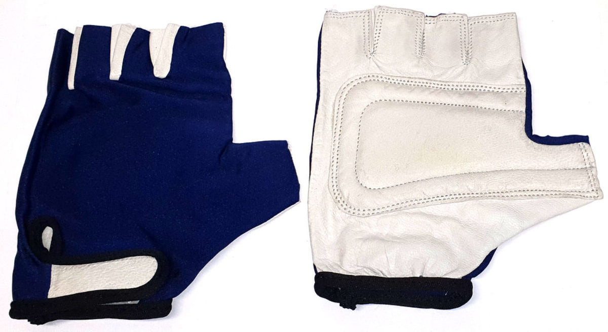 Hzb Sky Komfort Lycra Fahrrad Fitnesshandschuh blau-weiße Größe xl