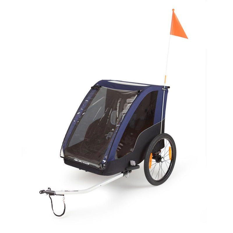 Polisport Duo Fahrradanhänger - Blau, 2 Kinder, 20 Zoll, 41kg