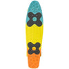 Choke - Big Jim Tricolor Skateboard 71 cm blau gelber Orange