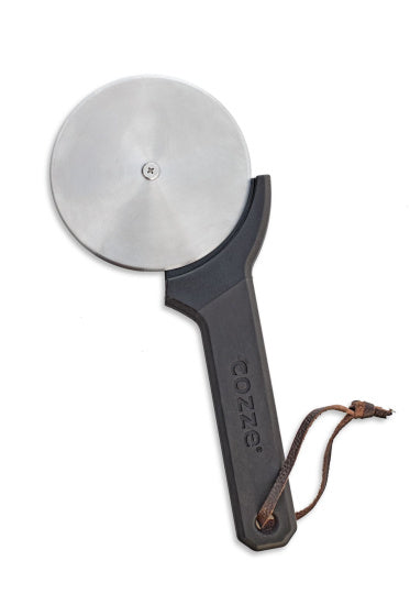 Cozze Pizzaschneider mit weichem Griff 10 cm Edelstahl schwarz Silber