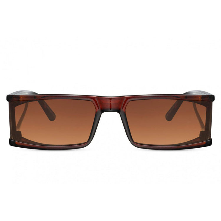 Sonnenbrille Damen Rechteck vollständig Omrand Katze.3 braun braun