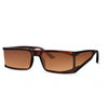 Sonnenbrille Damen Rechteck vollständig Omrand Katze.3 braun braun