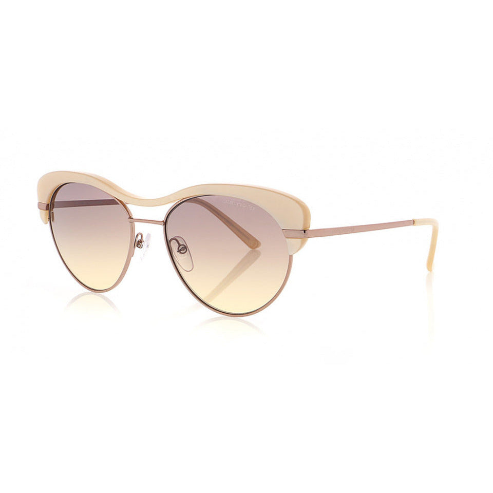 Sonnenbrille DHS252 Damen oval Edelstahl Kat. 3 Sahne