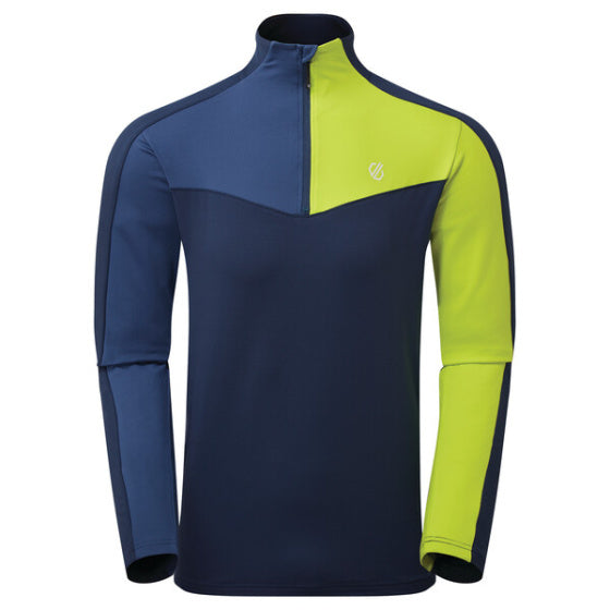 Dare 2b Longsleeve deuten die polyesterblauen Limettengröße von Männern ab xs