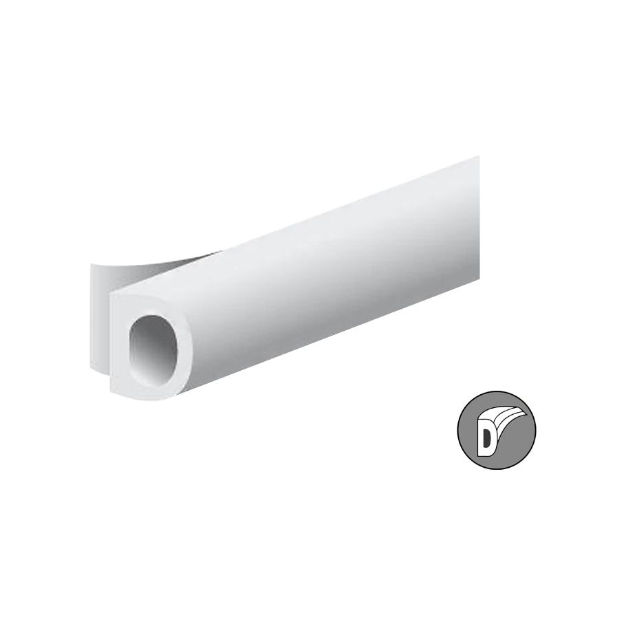 Ellen Draft Band D-Profil weiß 8x6mm 7,5 m
