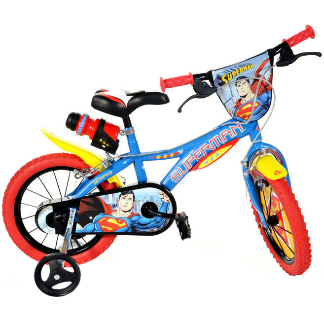 Superman 16 Zoll 27 cm Jungen-Bremssattel Blau Rot