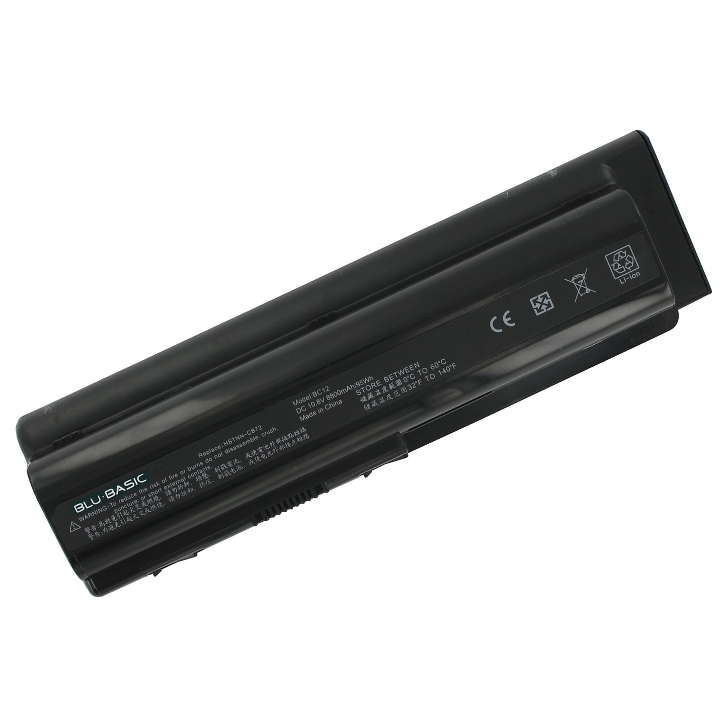 Blu-Basic Laptop-Batterie um 10,8 V 8800mah verlängert