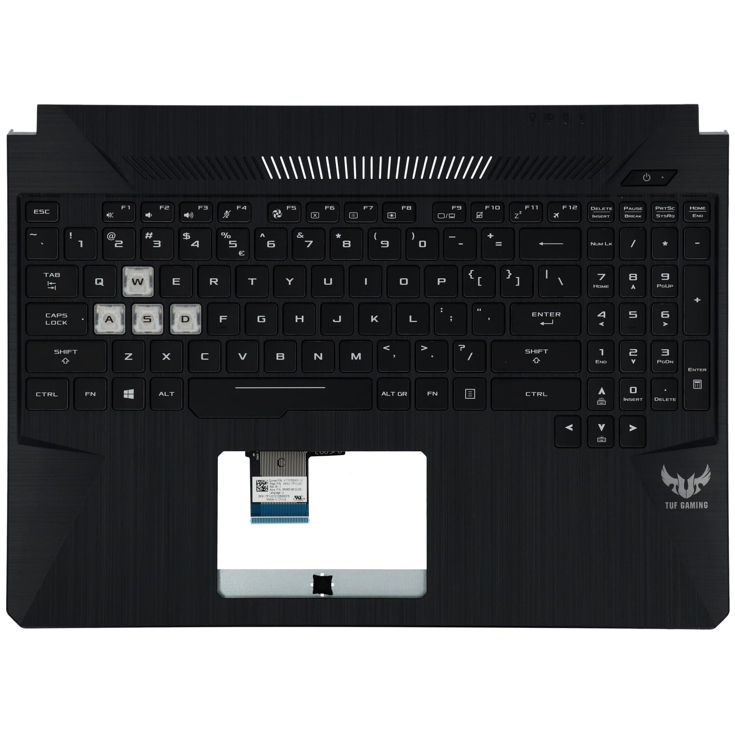 Asus Laptop Tastatur QWERTY Us + Top Cover, Hintergrundbeleuchtung