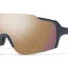 Smith Schwungradbrille mattes fravy Chrom Roségoldspiegel