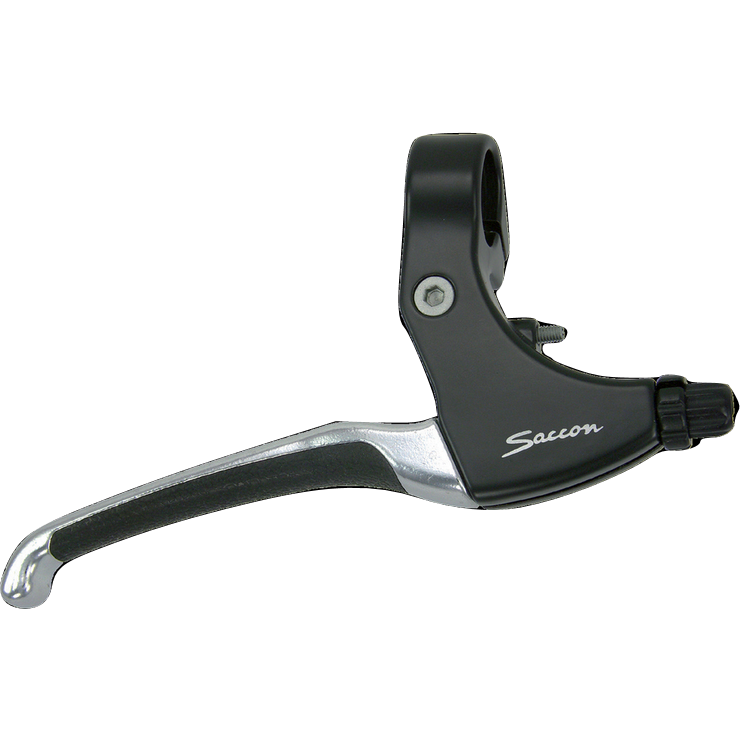 Saccon Bremsgriff Set Rollerbrake Alu Black Silber