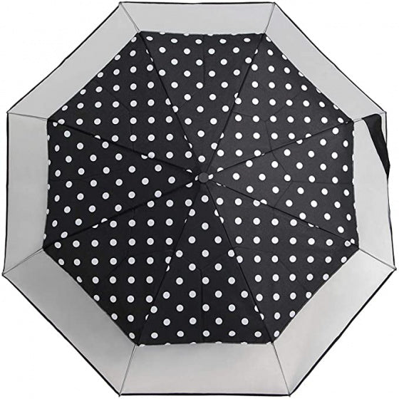 Falconetti Regenschirm 24 x 90 cm Polyester schwarz transparent