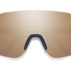 Smith Schwungradbrille mattes fravy Chrom Roségoldspiegel