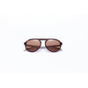 Sonnenbrille Unisex Pilot Kat.4 dunkelbraun braun
