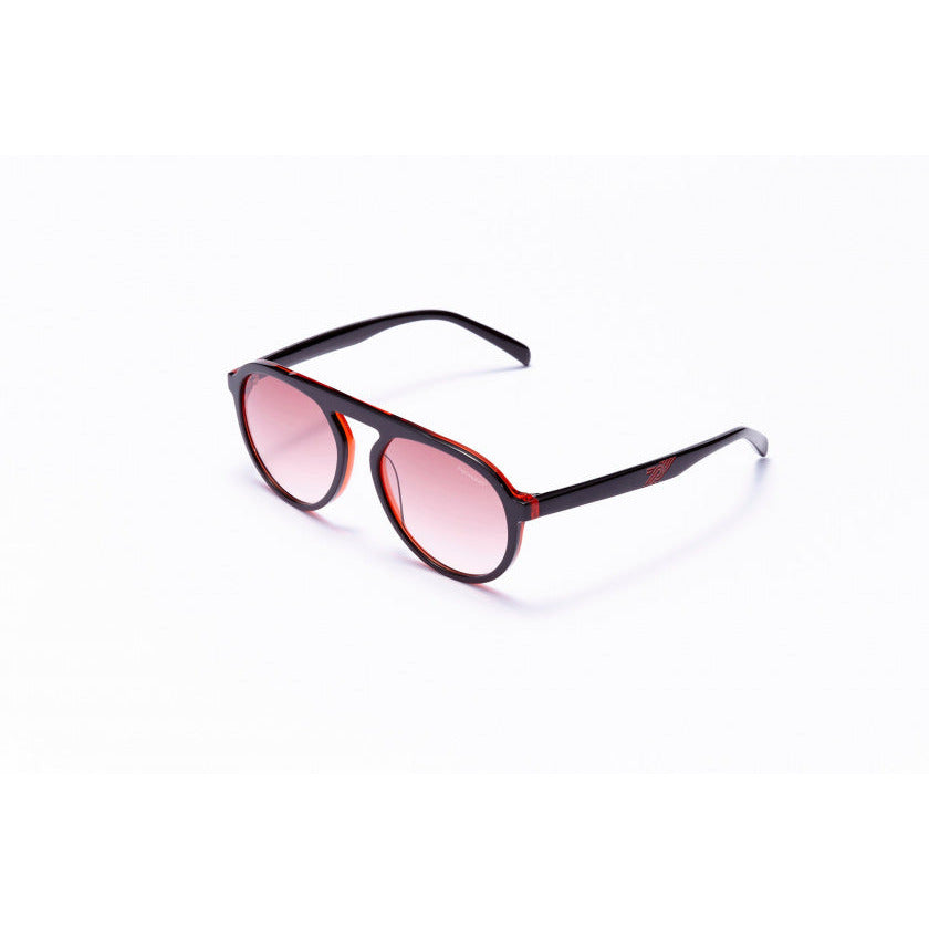 Sonnenbrille Unisex Pilot Kat.4 schwarz hellrosa