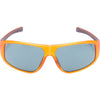 sonnenbrille unisex rechteckig cat.4 orange grau