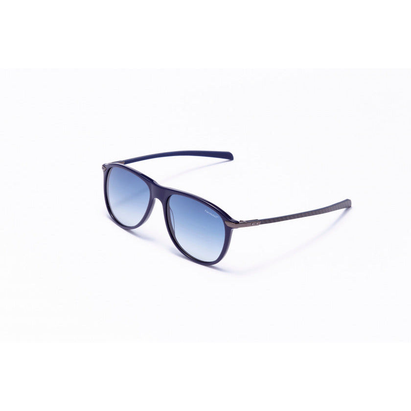 sonnenbrille unisex rund cat.4 navy hellblau