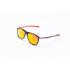 sonnenbrille unisex rund cat.4 schwarz orange