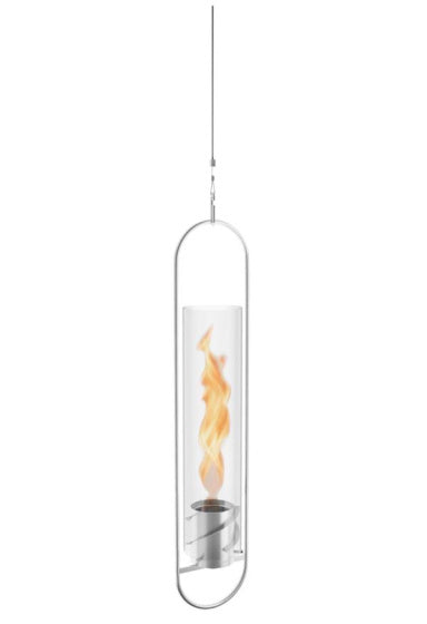 Höfats Spin 90 Atmosphäre Laternen hängen 120 cm Edelstahl Silber