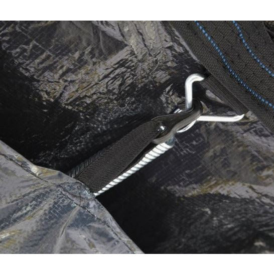 Jumpking -Trampolinabdeckung schwarz oval 3,05 x 4,57 Meter