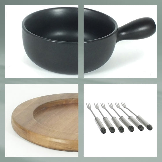 Kela Country Fonden Set 6 Personen 2 Liter 10-teilig schwarz