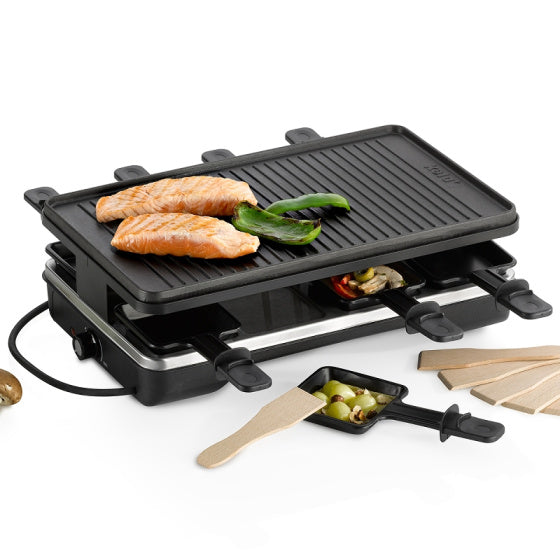 Kela Geneva Gourmet Raclette 8 Menschen schwarz