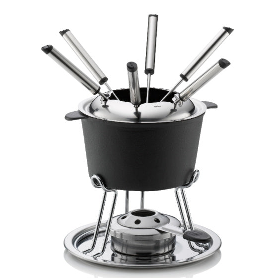 Kela Comore Fondues Set 800 ml 11-teilige Schwarz